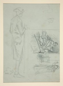 Vázlatok lapja alkotó: Edwin Austin Abbey
