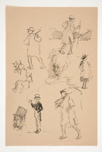 Országfigurák vázlatai alkotó: Edwin Austin Abbey