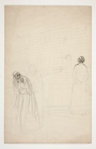 Shylock a hídon – I. felvonás, Velence kereskedője alkotó: Edwin Austin Abbey