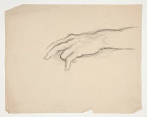 Vázlat egy kézről alkotó: Edwin Austin Abbey