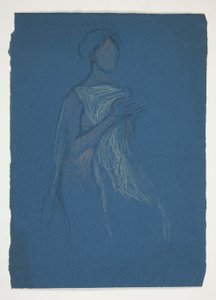 Vázlat egy nőről - jelmeztanulmány egy színdarabhoz? alkotó: Edwin Austin Abbey