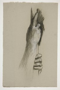 Vázlat két kéz felmászás egy rúdra alkotó: Edwin Austin Abbey