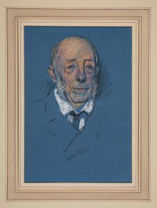 Tanulmány. Idős férfi koronázásra alkotó: Edwin Austin Abbey