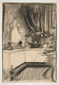 Tanulmány Petruchio és Katharina számára alkotó: Edwin Austin Abbey