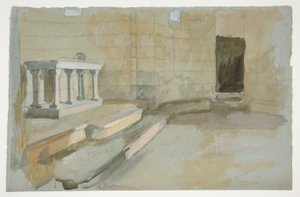 Study for the Quest of the Holy Grail (tizenöt festményből álló sorozat a Boston Public Library számára, 1901-ben fejeződött be) alkotó: Edwin Austin Abbey