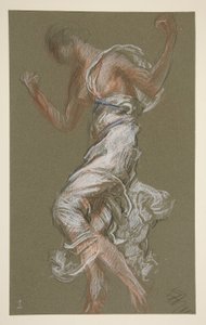 Tanulmány a 13:00 figurához alkotó: Edwin Austin Abbey