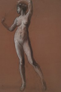 Tanulmány a 15:00 figura számára alkotó: Edwin Austin Abbey