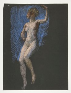 Tanulmány a 16:00 figurához alkotó: Edwin Austin Abbey