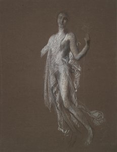 Tanulmány a hajnali 5 (?) figurához alkotó: Edwin Austin Abbey