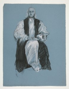 Tanulmány William White püspök alakjához, in alkotó: Edwin Austin Abbey