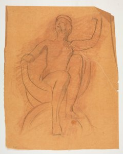 Study for the Genius of State figura a alkotó: Edwin Austin Abbey