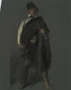 Tanulmány Peter Minuit kapitány alakjához, in alkotó: Edwin Austin Abbey