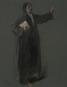 Tanulmány Johann Kelpius alakjához, in alkotó: Edwin Austin Abbey