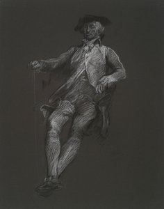 Tanulmány John Dickinson figurájához, in alkotó: Edwin Austin Abbey