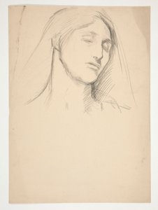 Tanulmány egy nőről alkotó: Edwin Austin Abbey