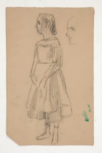 Tanulmány egy fiatal lányról Pinafore-ban alkotó: Edwin Austin Abbey