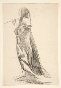 Tanulmány az alabárdosról, III. Richárd királytól alkotó: Edwin Austin Abbey