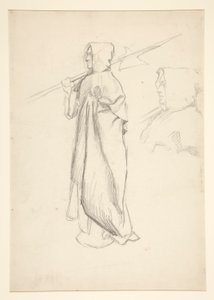 Tanulmány az alabárdosról, III. Richárd királytól alkotó: Edwin Austin Abbey