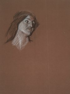 Tanulmány a nőről alkotó: Edwin Austin Abbey