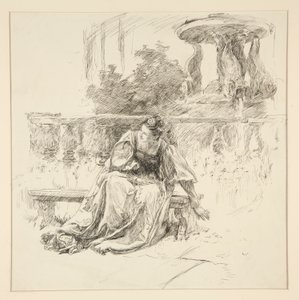 A szakadt levél, az I. felvonás ii. jelenetéből, Két veronai úr alkotó: Edwin Austin Abbey