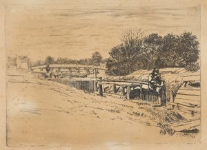 Whistler Moulsey-ban [Molesey Lock], [1861].