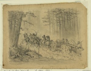Viharos menet--(Tüzérség)--Spotsylvania Court House Absztrakt/médium