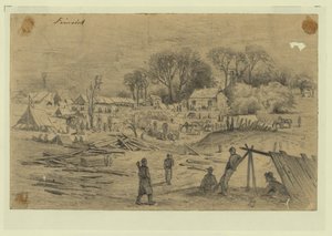 Az 5. hadtest mezei kórháza (Genl. Warren) a Spotsylvania Court House -ban, Va.