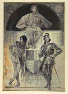 Pages and Knights, a "The Man at Arms" frontispiece alkotó: Edwin Howland Blashfield