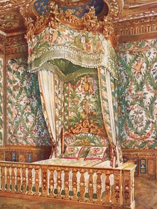 Marie Antoinette királynő aranyozott állami ágya