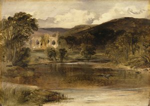 Bolton Abbey, Yorkshire (olaj, panel) alkotó: Edwin Landseer