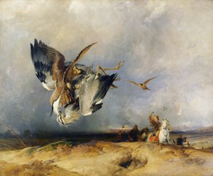 Hawking a régi időkben alkotó: Edwin Landseer