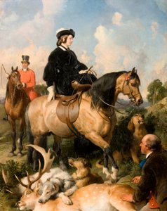 Viktória királynő a Windsor Home Parkban, 1865 alkotó: Edwin Landseer