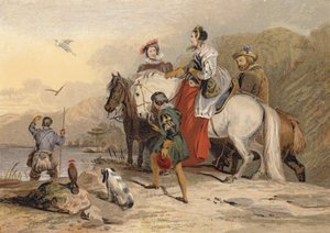 A Hawking Party alkotó: Edwin Landseer