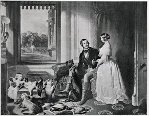 Windsori kastély a modern időkben, az 1843-as festménytől alkotó: Edwin Landseer