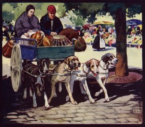 Egy francia kutyakocsi (színes litó)