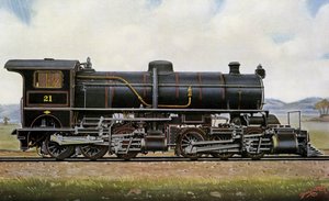 21. számú gőzmozdony. A mongolok között: Mallet Compound Service in the Khingan Mountains, Peking - Kalgang Railway