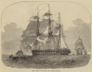 HMS Nankin, 50 ágyú, tiszteletreméltó Keith Stewart, parancsnok