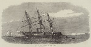 A HMS Racer zátonyra futott Ryde Sandsnél