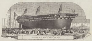 A HMS Agamemnon, 90 Guns elindítása