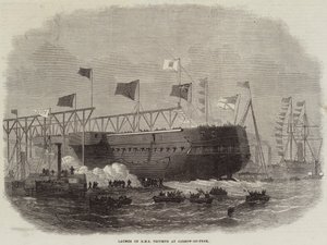 A HMS Triumph bemutatása Jarrow-on-Tyne-ben