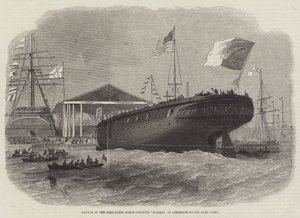 A portugál Screw-Corvette Sagres piacra dobása Limehouse-ban