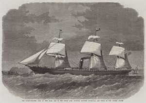 A New York-i Screw-Steamer City, a Liverpool és az Egyesült Államok kikötői között közlekedő Inman-vonal egyike