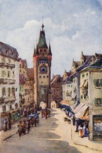 A Rajna: Freiburg-im-Breisgau (színes litográfia) alkotó: Effie Jardine
