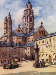 A Rajna: Mainz, Mayence (színes litográfia).
