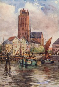 Rajna: A Groote Kerk, Dordrecht (színes litográfia) alkotó: Effie Jardine