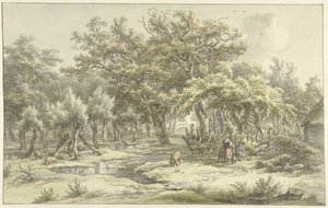 Táj az Eext közelében (Drenthe) alkotó: Egbert van Drielst
