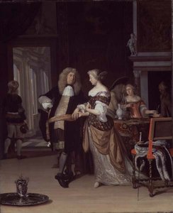 Figurák egy enteriőrben, 1678