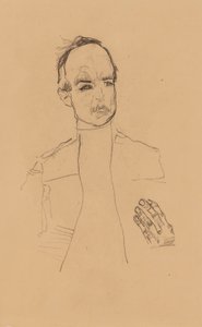 2022 NYR 20682 0724 001(egon schiele ülő fiú összekulcsolt kézzel portré tanulmány dr oska011034) alkotó: Egon Schiele
