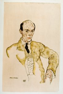 Zeneszerző Arnold Schoenberg, Komponisty Arnolf Schoenberg Gouache, ... (gouache) alkotó: Egon Schiele