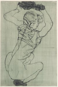 Guggolás alkotó: Egon Schiele